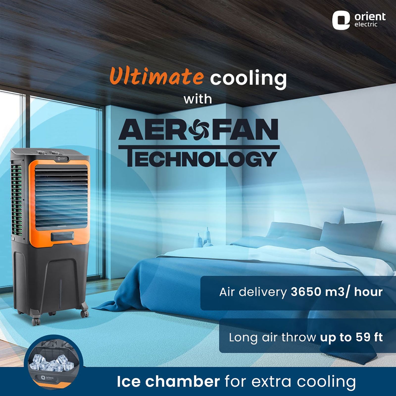 Buy Orient Ultimo 88 Litres Desert Air Cooler with Aerofan